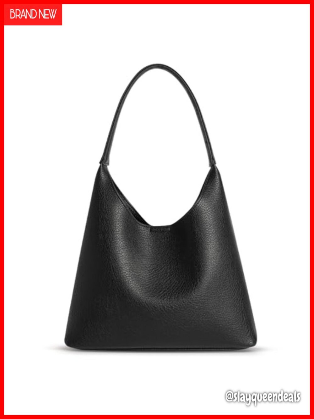 Slouchy Hobo Shoulder Bag Soft Vegan Leather Magnetic Small Everyday Purse